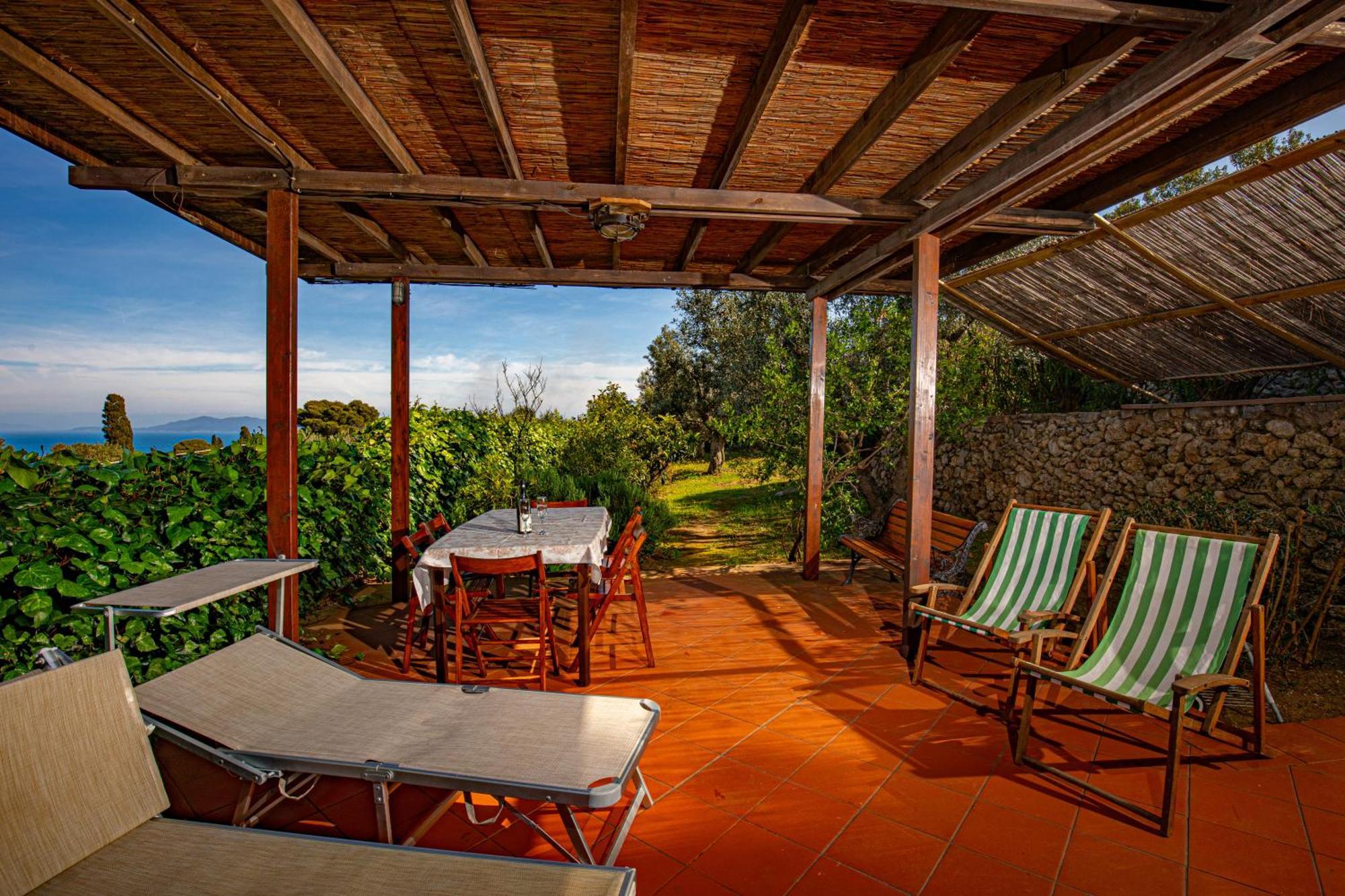 Il Cottage Di Villa Sveva, Splendida Vista Mare 포르투산투스테파노 외부 사진